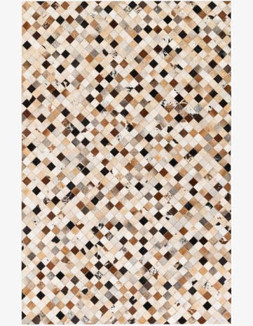 5' 1 x 7' 10 Cowhide Stocks Rug