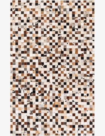 5' x 7' 11 Cowhide Stocks Rug