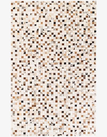 5' x 7' 11 Cowhide Stocks Rug