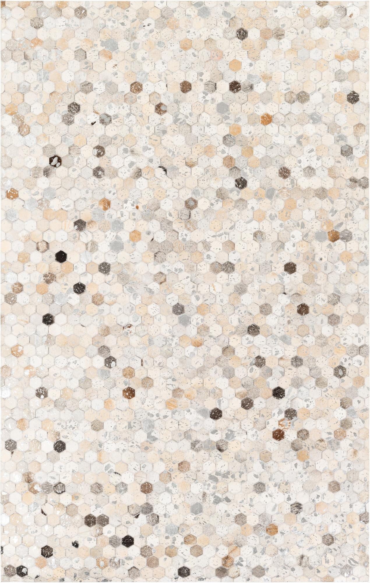 5' 1 x 8' Cowhide Stocks Rug