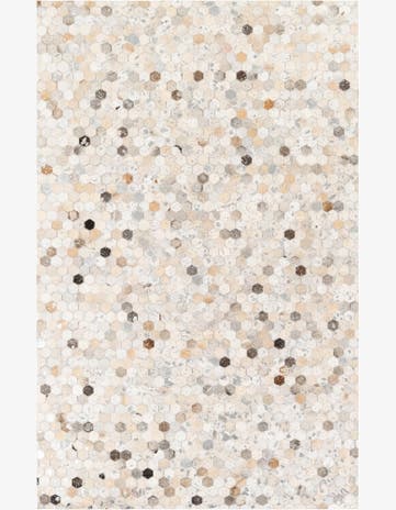 5' 1 x 8' Cowhide Stocks Rug