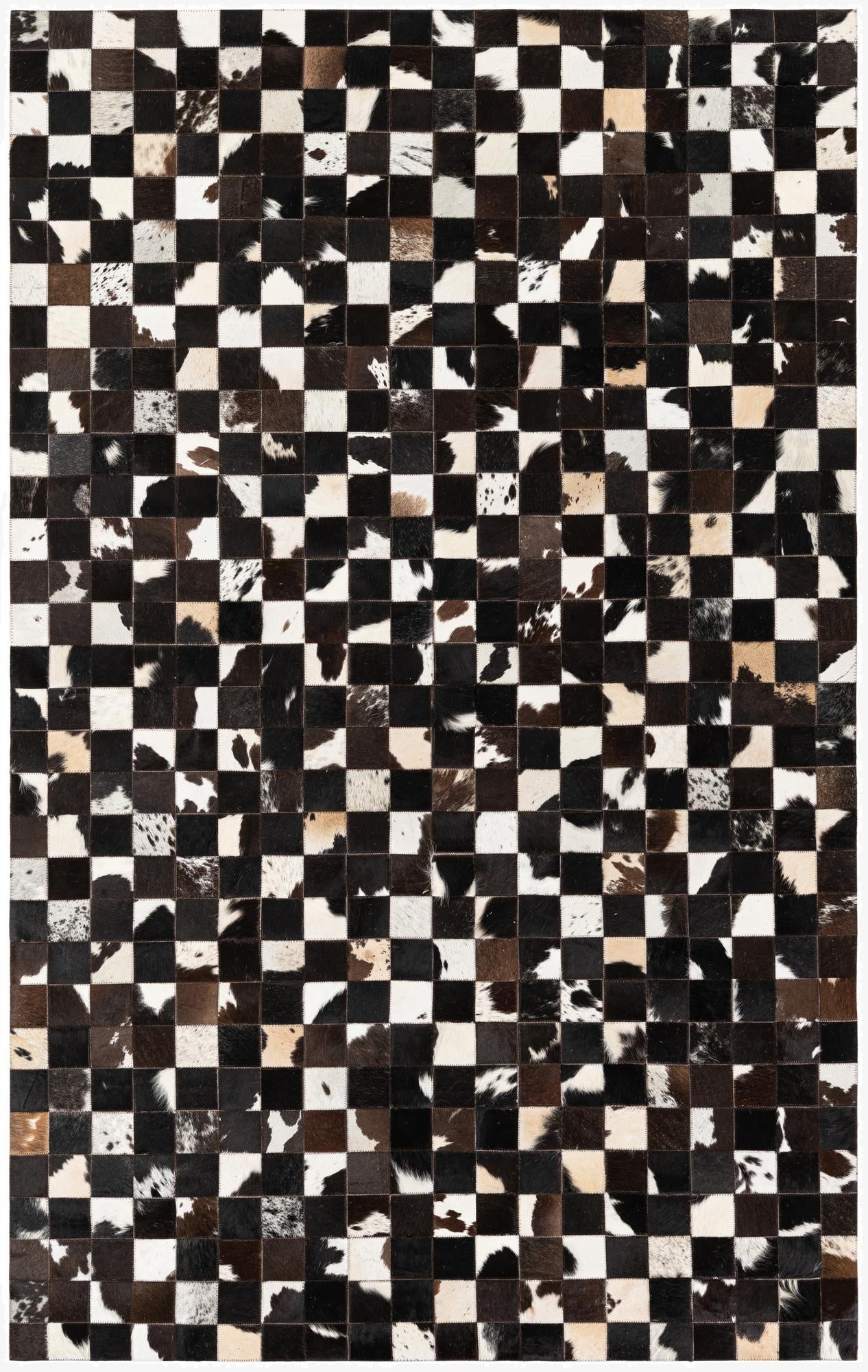 5' x 7' 11 Cowhide Stocks Rug