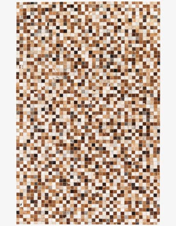 5' x 7' 10 Cowhide Stocks Rug