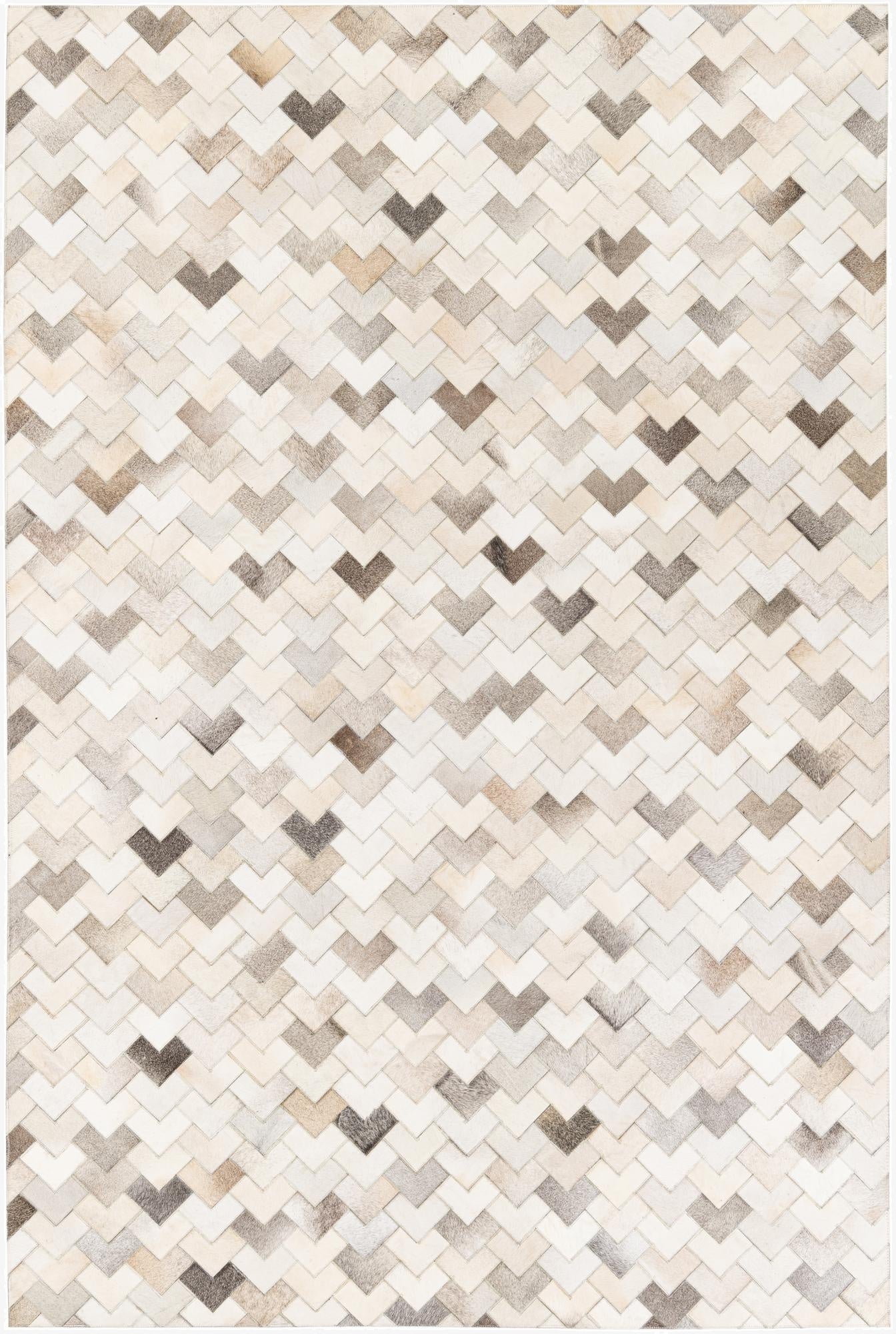 6' 1 x 9' Cowhide Stocks Rug