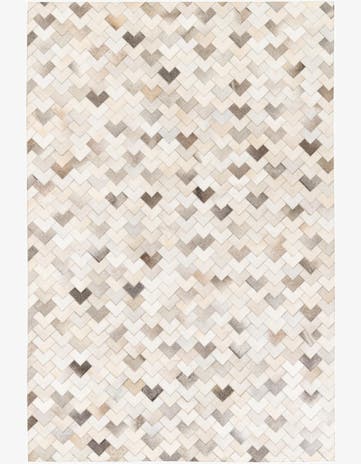 6' 1 x 9' Cowhide Stocks Rug