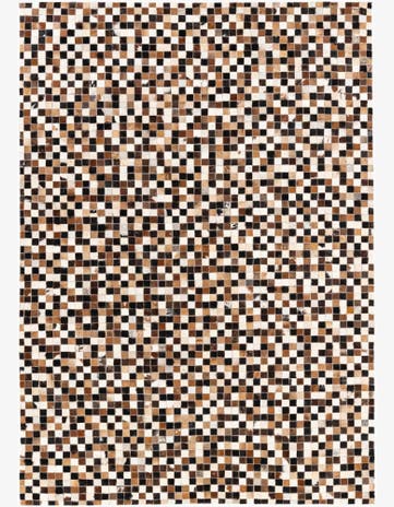 5' 3 x 7' 7 Cowhide Stocks Rug