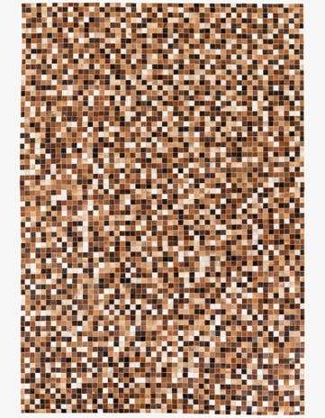 6' 9 x 9' 9 Cowhide Stocks Rug