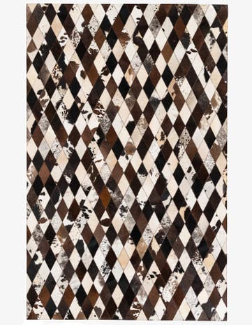 5' 1 x 8' 1 Cowhide Stocks Rug