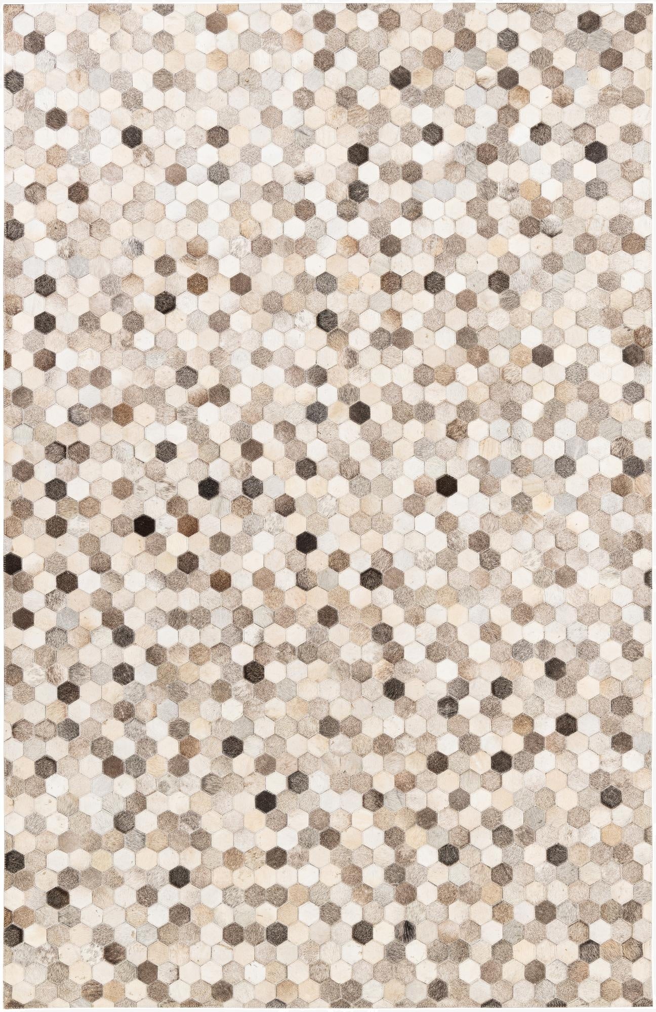 5' 1 x 8' Cowhide Stocks Rug