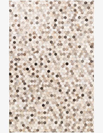 5' 1 x 8' Cowhide Stocks Rug