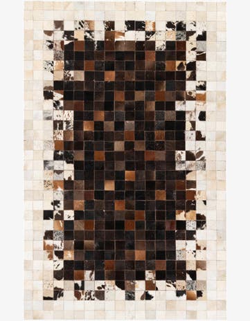 5' x 8' Cowhide Stocks Rug