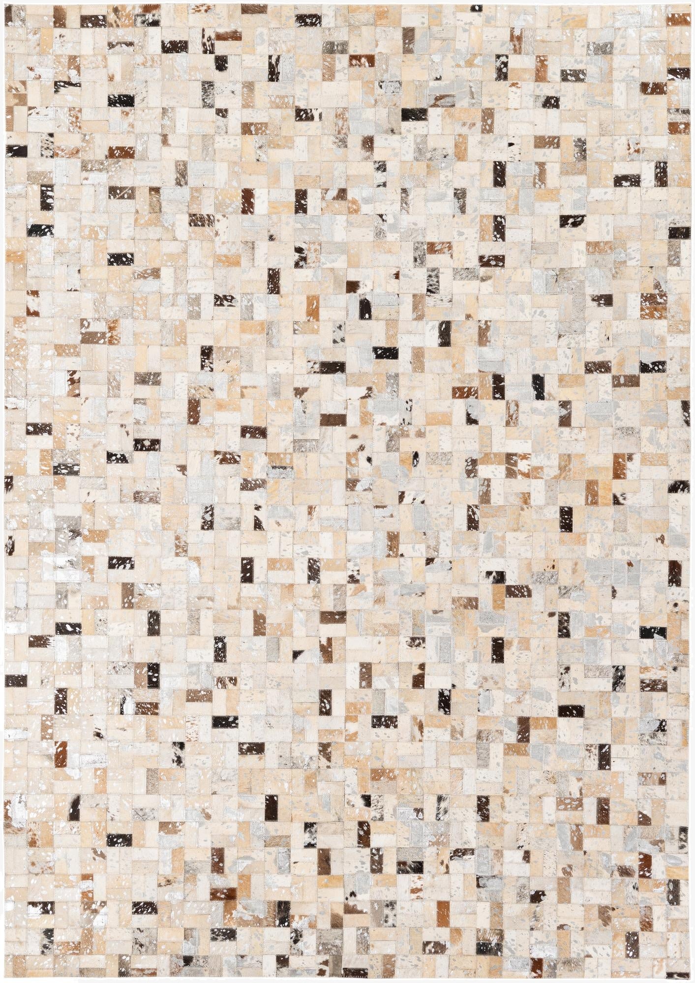 5' 3 x 7' 5 Cowhide Stocks Rug