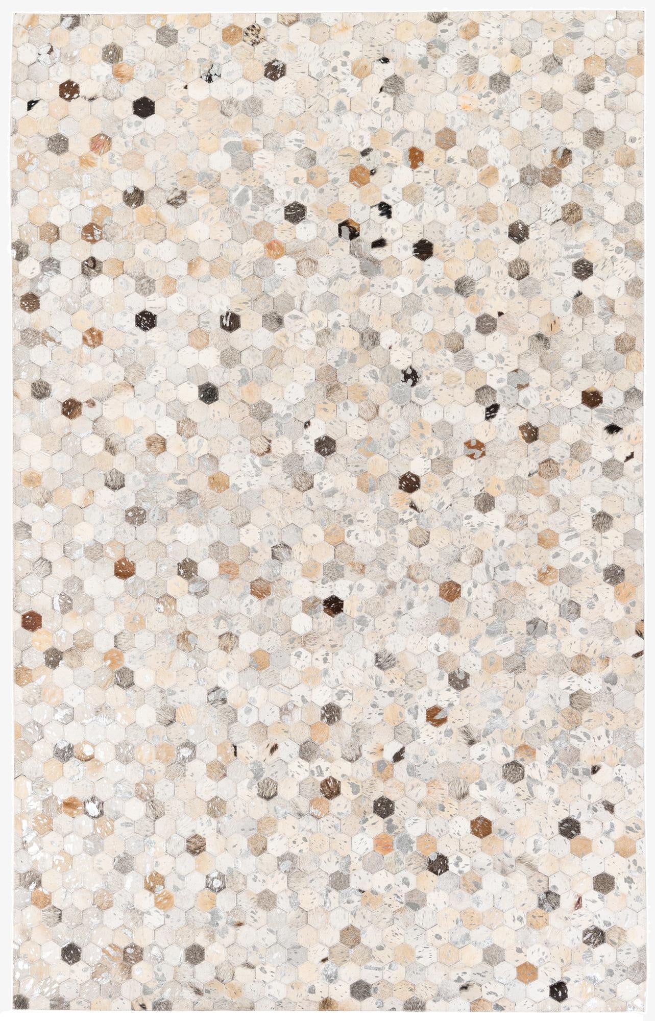 5' x 8' Cowhide Stocks Rug