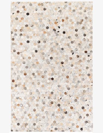 5' x 8' Cowhide Stocks Rug