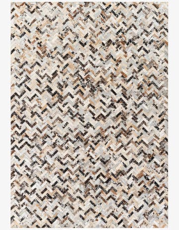 5' 3 x 7' 6 Cowhide Stocks Rug