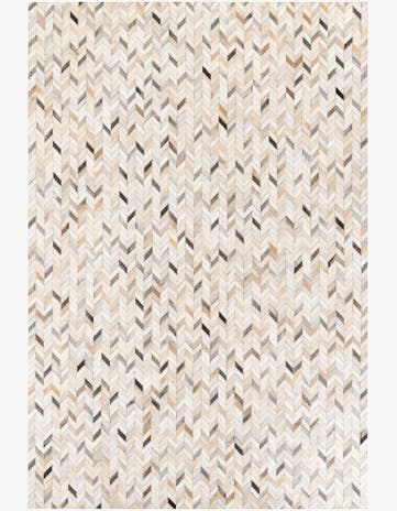 6' 8 x 9' 10 Cowhide Stocks Rug