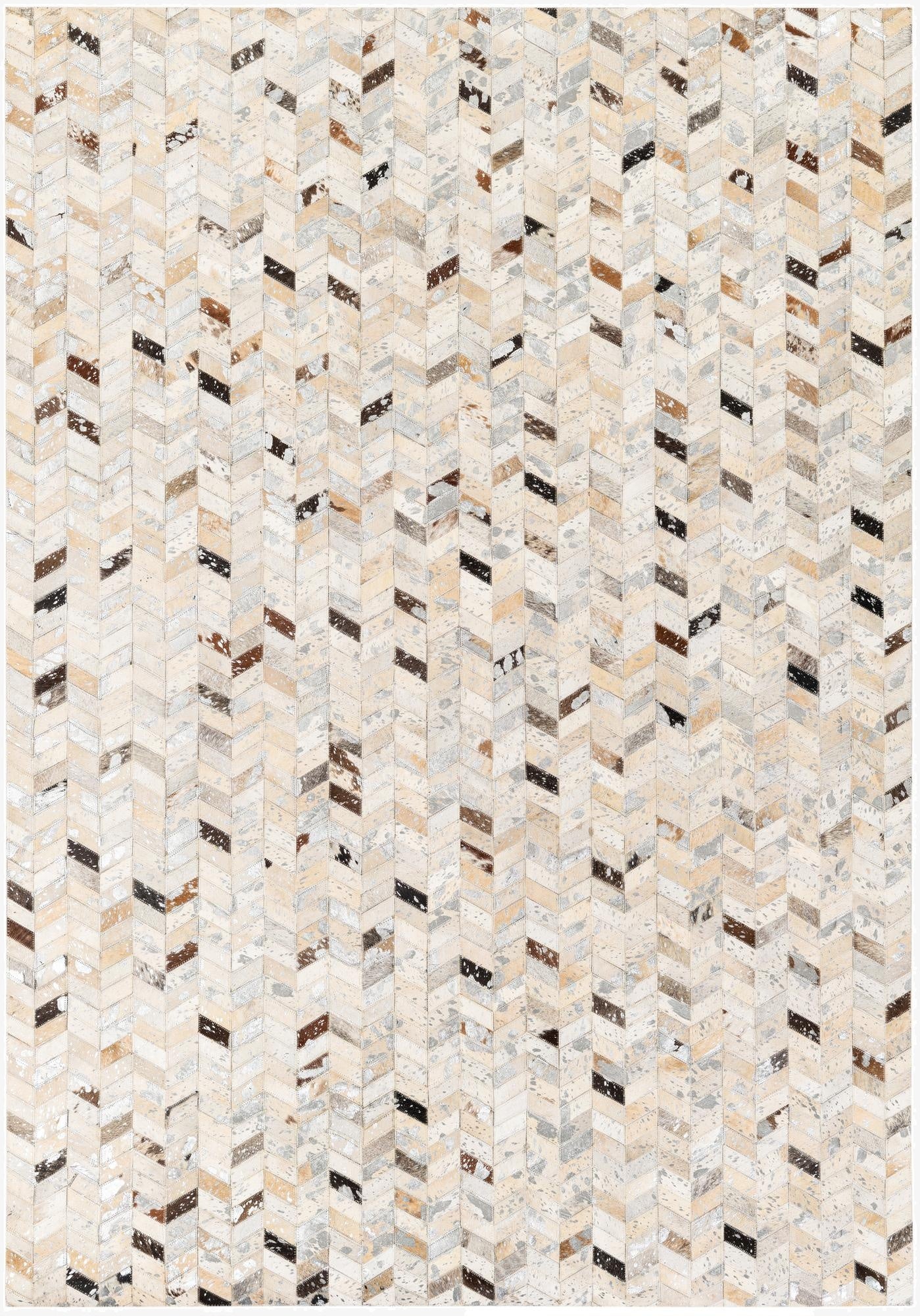 5' 4 x 7' 7 Cowhide Stocks Rug