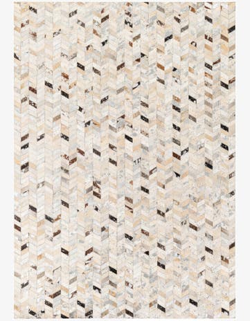 5' 4 x 7' 7 Cowhide Stocks Rug