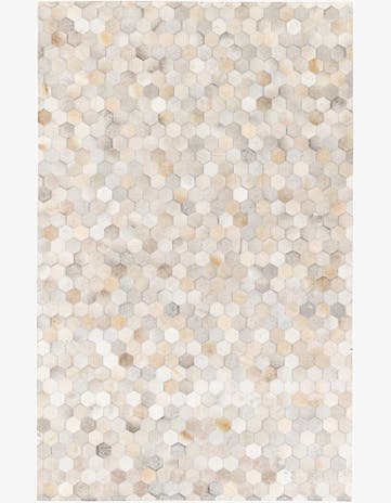 5' x 8' Cowhide Stocks Rug