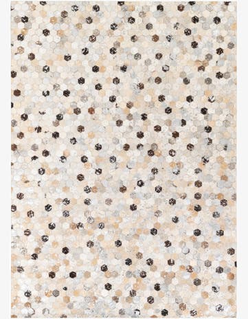 5' 3 x 7' 6 Cowhide Stocks Rug