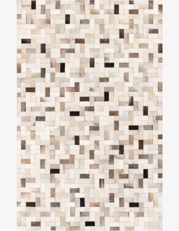 5' x 7' 11 Cowhide Stocks Rug