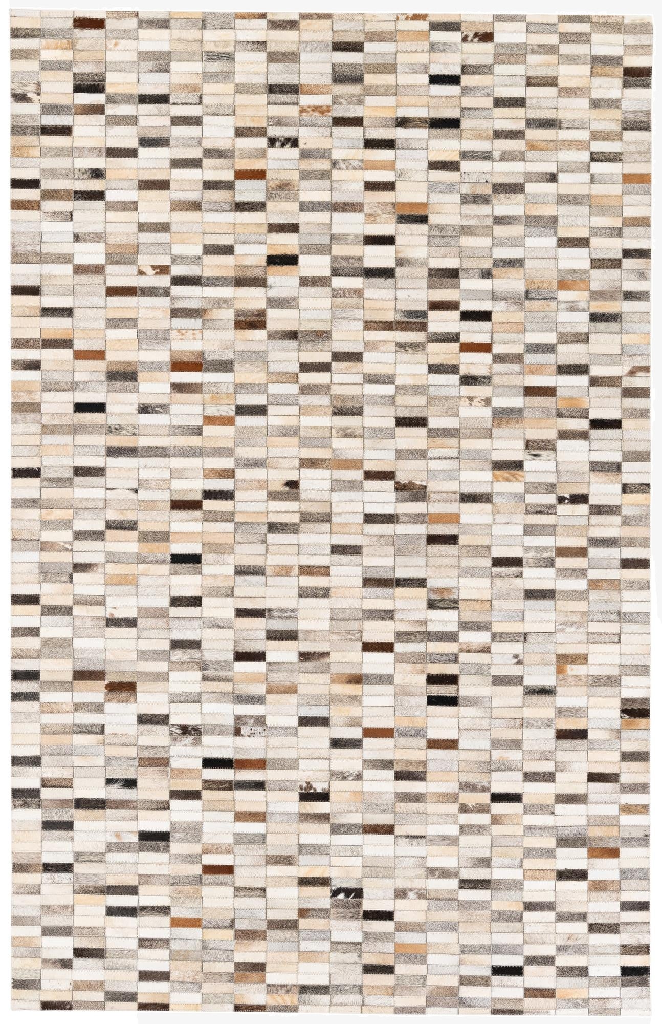 5' 1 x 8' Cowhide Stocks Rug