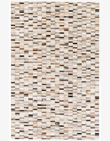 5' 1 x 8' Cowhide Stocks Rug