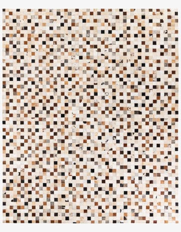 8' 1 x 9' 10 Cowhide Stocks Rug