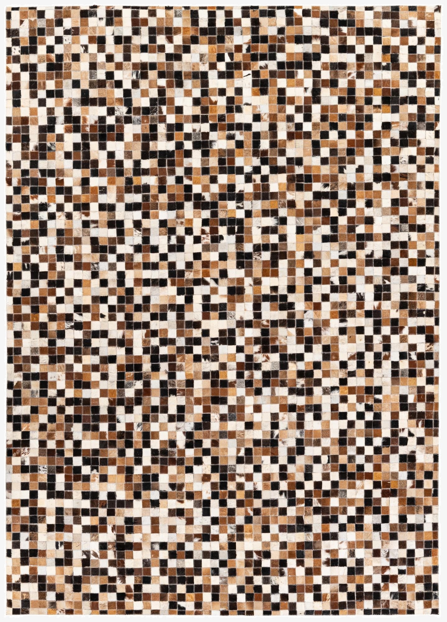 5' 5 x 7' 7 Cowhide Stocks Rug