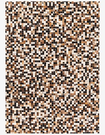 5' 5 x 7' 7 Cowhide Stocks Rug