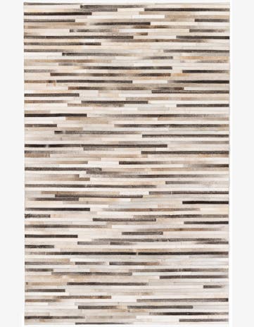 5' 1 x 8' Cowhide Stocks Rug
