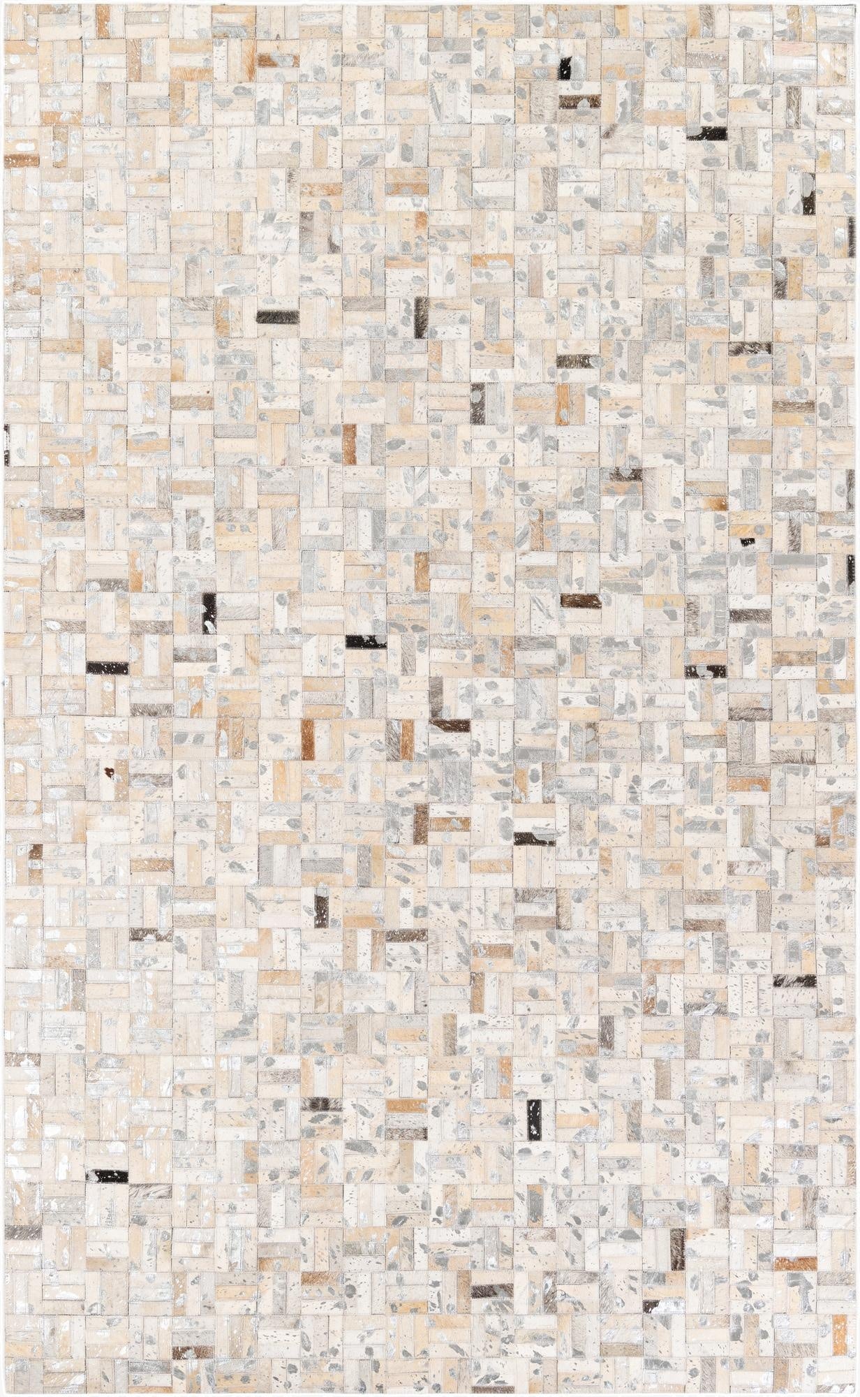 5' x 8' 1 Cowhide Stocks Rug