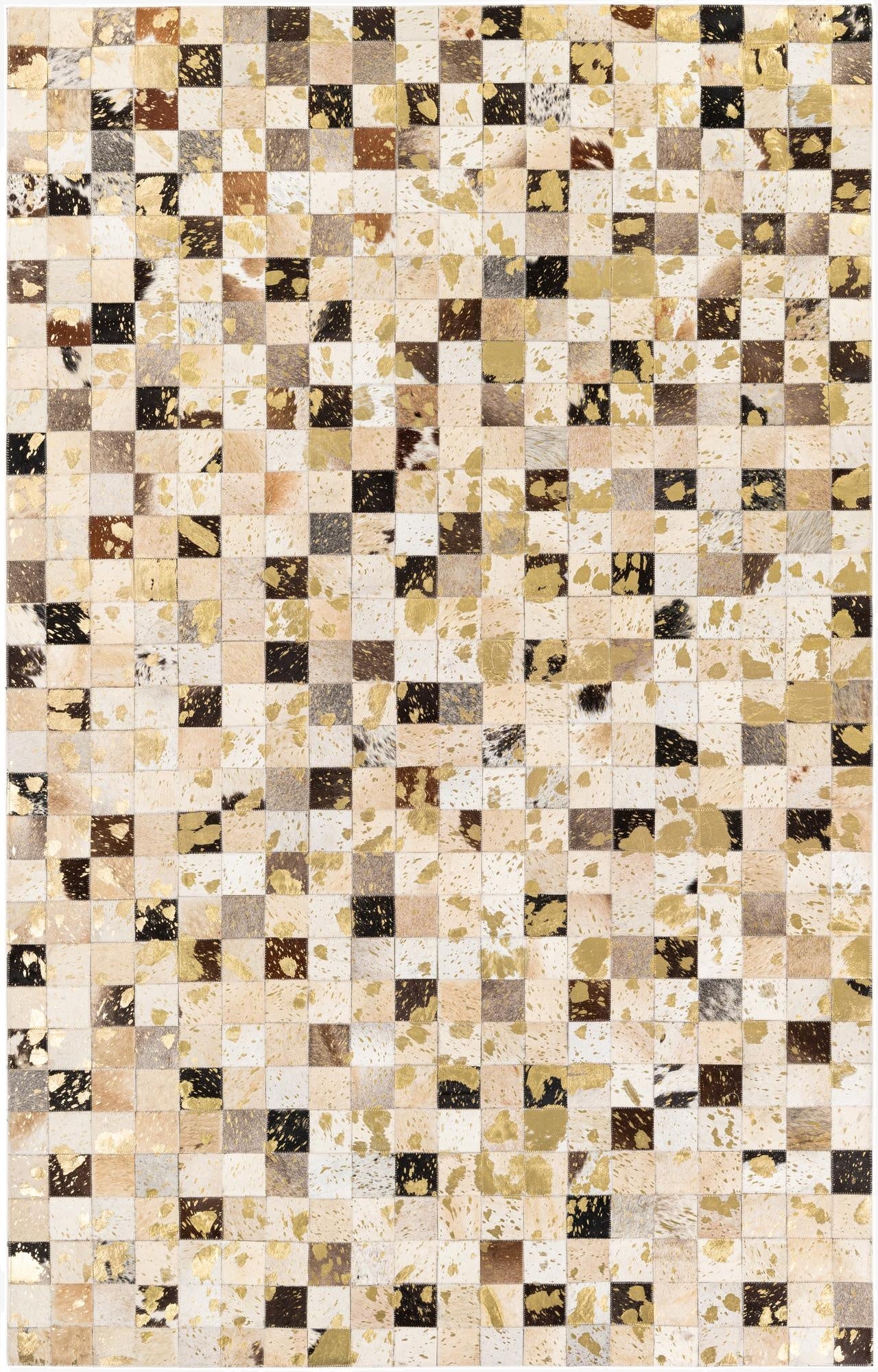 5' x 7' 11 Cowhide Stocks Rug