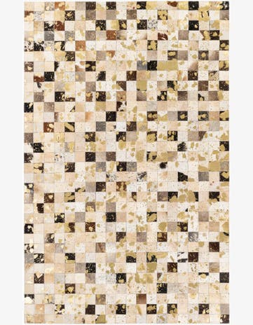 5' x 7' 11 Cowhide Stocks Rug