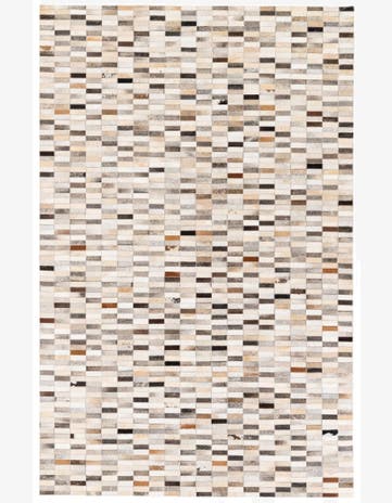 5' 1 x 8' Cowhide Stocks Rug