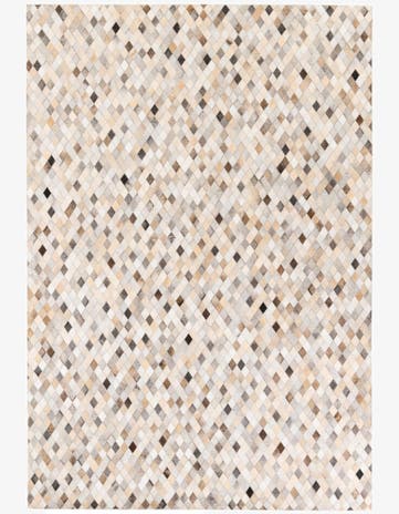 6' 9 x 9' 10 Cowhide Stocks Rug