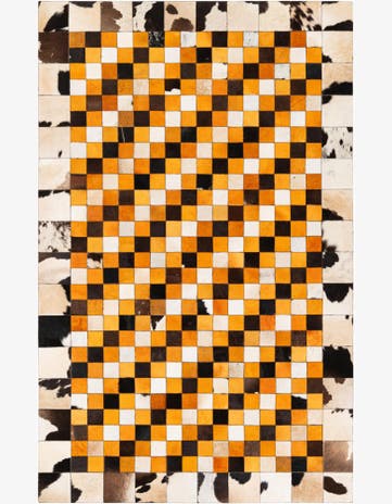 5' x 8' 1 Cowhide Stocks Rug