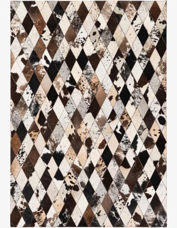4' 1 x 5' 11 Cowhide Stocks Rug