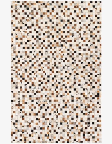 5' 1 x 7' 10 Cowhide Stocks Rug