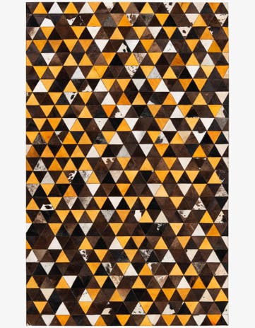 5' 1 x 8' 2 Cowhide Stocks Rug