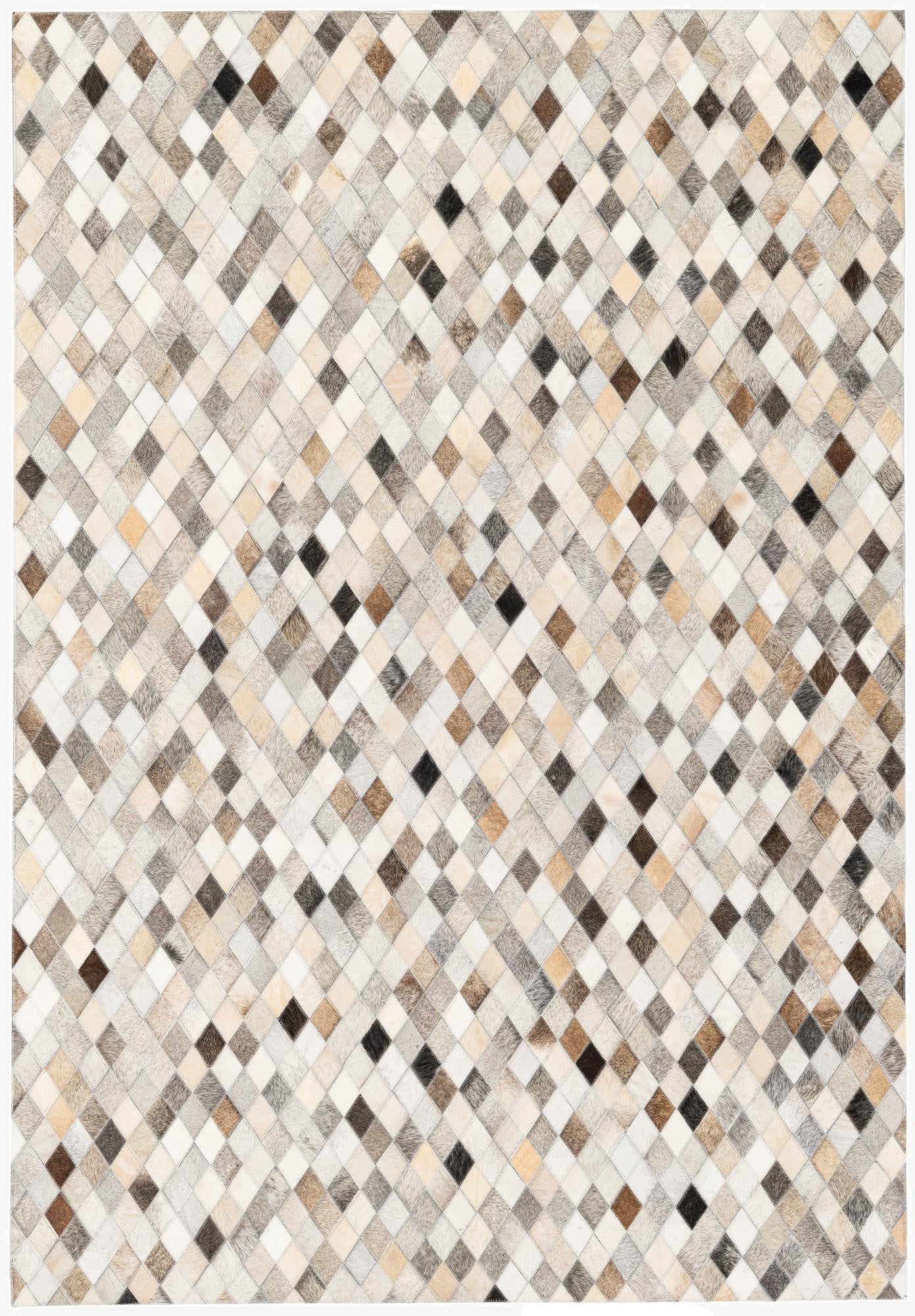 4' 7 x 6' 7 Cowhide Stocks Rug