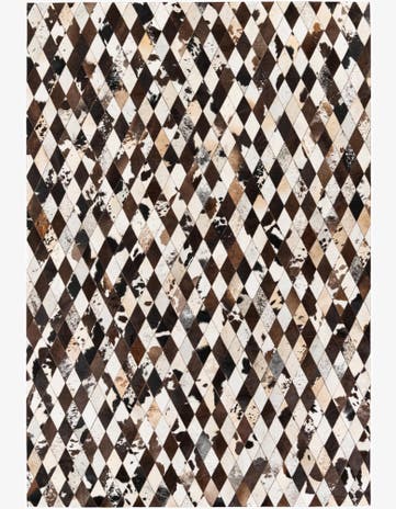 6' 9 x 9' 11 Cowhide Stocks Rug