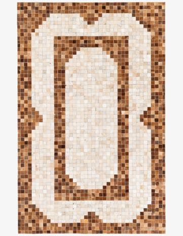 5' 1 x 7' 11 Cowhide Stocks Rug