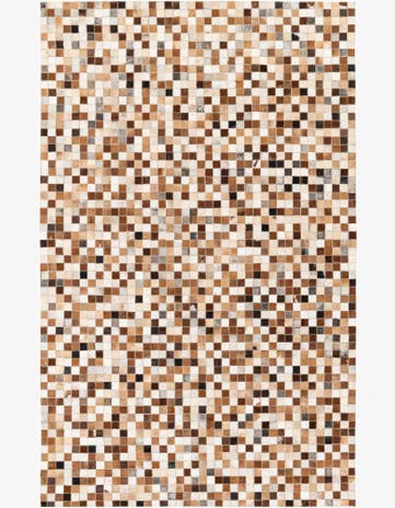 5' x 7' 11 Cowhide Stocks Rug