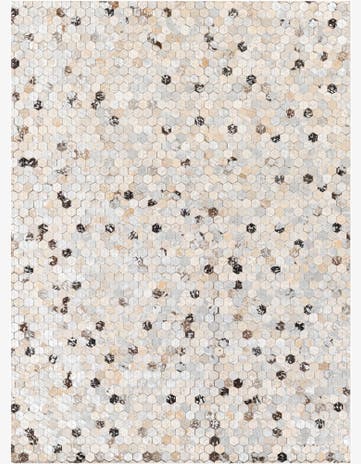 4' 1 x 5' 6 Cowhide Stocks Rug