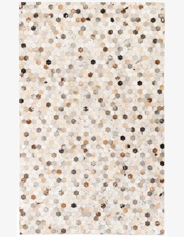 5' 1 x 8' 1 Cowhide Stocks Rug