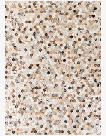 5' 3 x 7' 6 Cowhide Stocks Rug