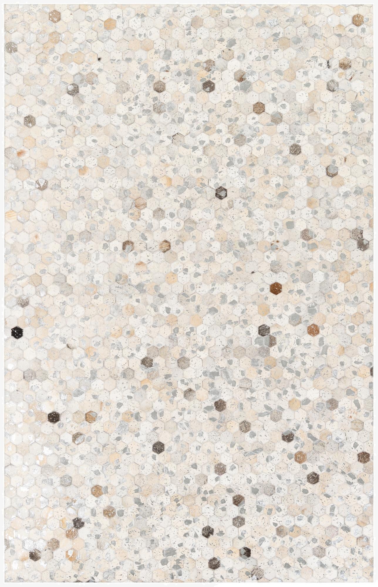 5' 1 x 8' Cowhide Stocks Rug