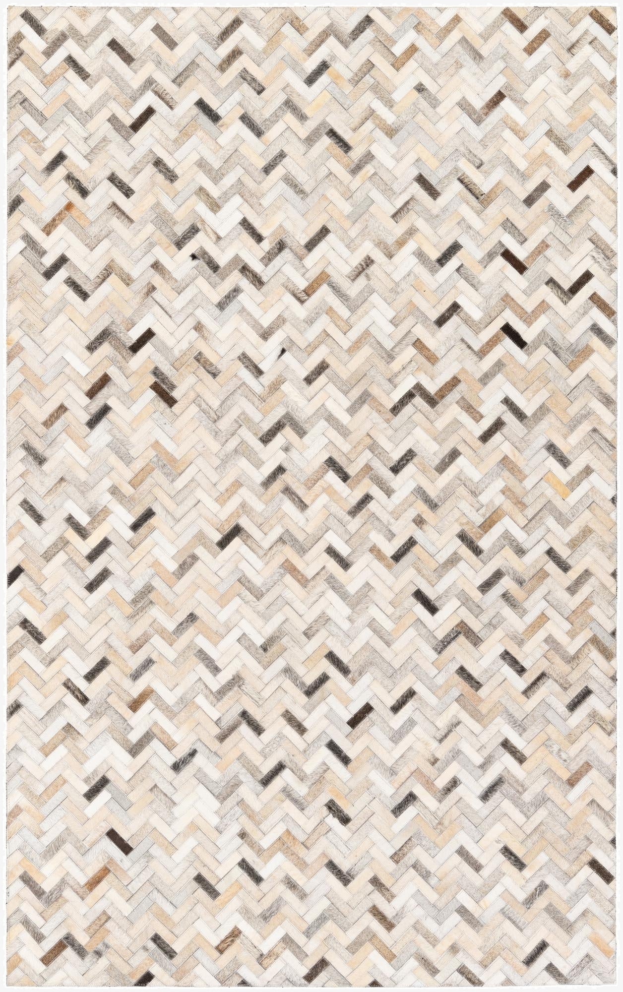 4' 10 x 7' 9 Cowhide Stocks Rug