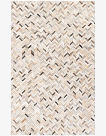 4' 10 x 7' 9 Cowhide Stocks Rug